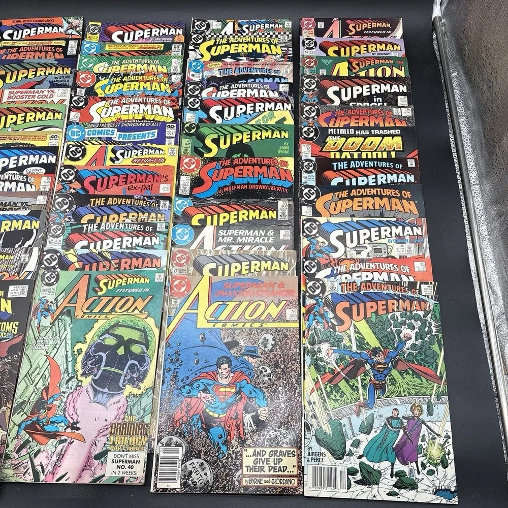 Lot of 46 Superman Comics DC 1980s 1990s Adventures of Superman Action Comics
